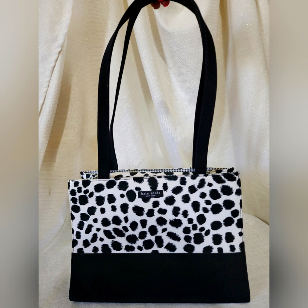 ♠️  Kate Spade Cow Print Tote Handbag Purse 11x8x5